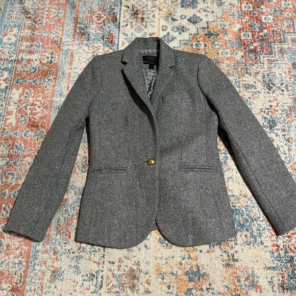 Jcrew Campbell blazer grey wool - Picture 1 of 11